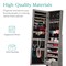 Best Choice Products Jewelry Armoire Cabinet, Full Length Mirror w/ Velvet Storage Interior, Lock